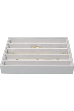 Merkloos Pebble Grey Classic Chain Layer Medium Jewellery Box - Stackers