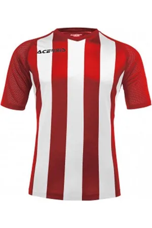 Acerbis Sports JOHAN STRIPED S/SL JERSEY (Sportshirt) RED/WHITE S