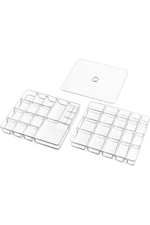 Merkloos IDesign Linus Small Jewellery Box Set of 3 - 22 cm x 19.8 cm x 7 cm - Organizer Transparent