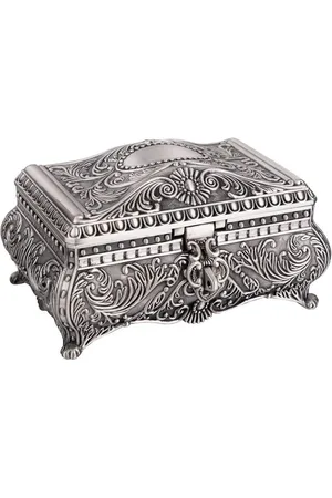 Merkloos Vintage Jewelry Box - Antique Trinket Box for Jewelry Display - Ring Earring Necklace Organizer Box - Birthday Valentine