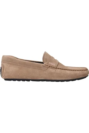 HUGO BOSS Noel_mocc Loafers - Suède Instapper - Heren - - Maat 44