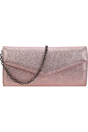 Buffalo Avondtas Koppeling Glitter Secco Clutch Zalmroze