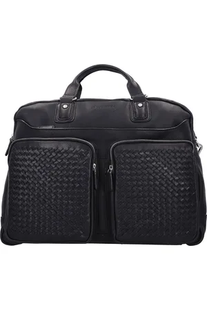 Bugatti Reistas met laptopvak Woven Weekender Zwart