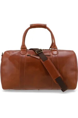 Buckle & Seam Leren Reistas Willow Dot Weekender Bruine