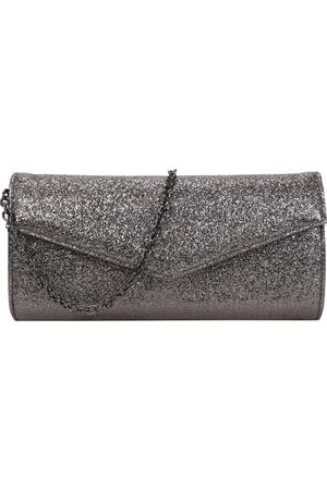 Buffalo Avondtas Koppeling Glitter Secco Clutch Grijs