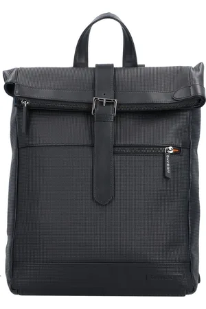 Davidoff Paris Dagrugzak Leer 38 cm Laptop compartiment
