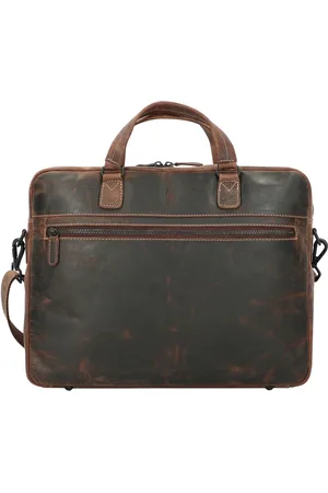 Jack kinsky Baltimore 8 Lederen aktetas 40 cm Laptopcompartiment