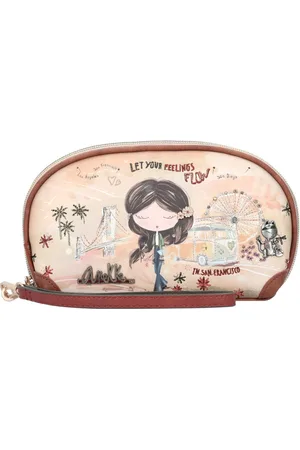 Anekke Portemonnee Peace & Love RFID Holdall Bag Veelkleurig