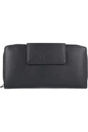 Bugatti Portemonnee Vertice Ladies Zip Wallet with Strap 24CC Zwart