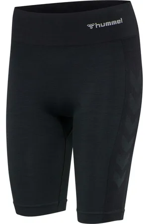 Hummel Damen Cycling Shorts Hmlclea Seamless Cycling Shorts Black Melange-XL
