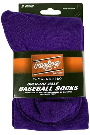 Rawlings Honkbalsokken (2 paar) M Paars