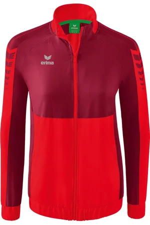 Erima Six Wings Presentatiejack Dames Rood-Bordeaux Maat 44