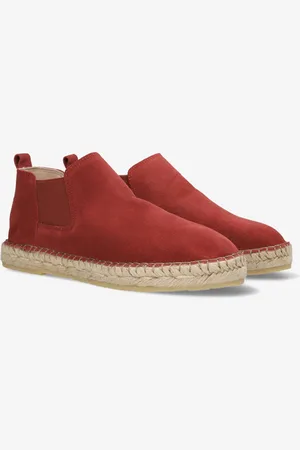 Shabbies Amsterdam Espadrille Elche Chelsea Red - Maat 38
