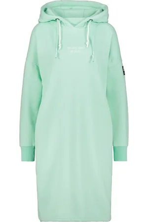 alife kickin Alife & Kickin Damen Sweatkleid HelenaAK Sweatdress Aqua-XS