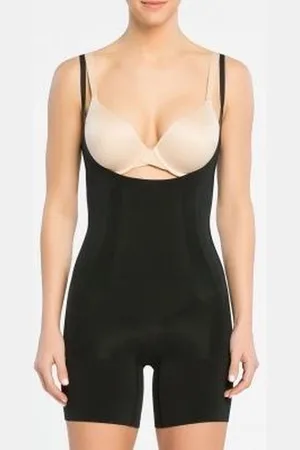 Spanx Oncore Open Bust Mid Tigh Bodysuit |