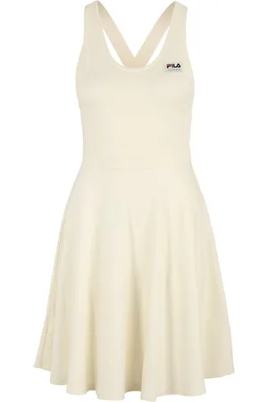 Fila Damen Kleid Teldau Skater Dress Antique White-L