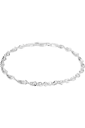 GLAMS Armband singapore 2,75 mm 19 cm - Zilver