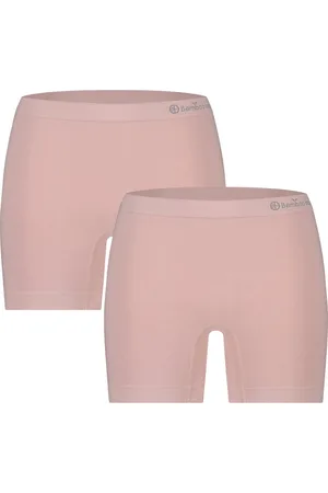 Bamboo Basics Comfortabel & Zijdezacht Selena - Bamboe Boxershorts Dames (Multipack 2 stuks) - Naadloos - Onderbroek - Ondergoed - - S