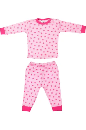 Beeren Bodywear Streep/Ster Roze Maat 74/80 Baby Pyjama 24418