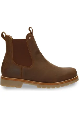 Panama Jack Chelsea Boot Burton Igloo C10 Bark Cognac Lamsvacht Gevoerd