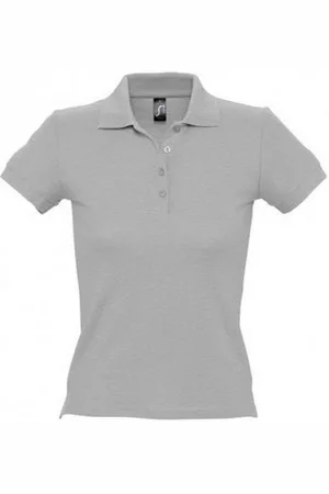 AWDis SOLS Vrouwen/dames Mensen Pique Korte Mouw Katoenen Poloshirt