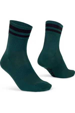 GripGrab Original Stripes Crew Zomer Fietssokken Gestreepte Retro Wielersport Sokken Coolmax - Unisex - - Maat M (41-44)