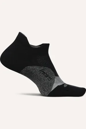 Feetures | Elite | Light Cushion | No Show Tab V2 | Hardloopsokken | Unisex | Black | 47-51