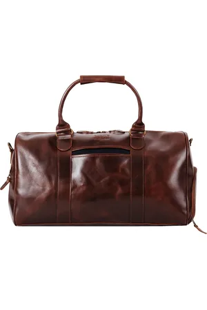 Buckle & Seam Leren Reistas Collin Blu Weekender Bruine
