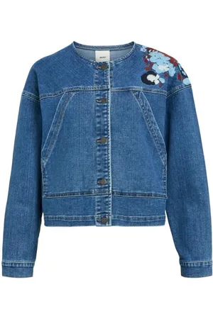 Object Object Xenia Denim L/S RE Short Jacket Medium Blue Denim