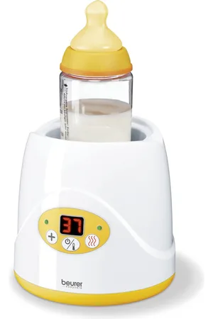 Beurer BY 52 Fles- en babyvoedingsverwarmer – Verwarmen en warm houden – Digitale temp weergave – LED display – Geschikt voor gangbare potjes/flesjes – Indicatielamp – Automatische uitschakeling - Deksel