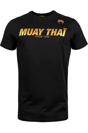 Venum Muay Thai VT T-Shirt - Katoen - Zwart - Goud - L