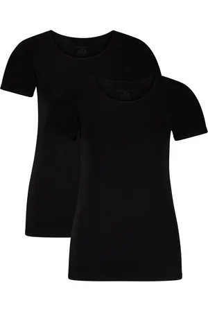 Bamboo Basics Comfortabel & Zijdezacht Kate - Bamboe T-shirts (Multipack 2 stuks) Dames - Korte Mouwen - - XL