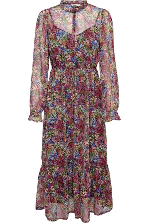 ONLY ONLGABBI L/S MIDI DRESS PTM Dames Jurk - Maat S