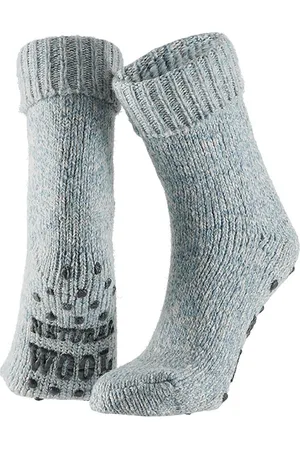 Apollo Wollen sokken dames | Huissokken dames | | Maat 39/42 | Huissok met anti slip | Fluffy sokken | Slofsokken | Huissokken | Anti slip sokken | Warme sokken | Winter sokken |