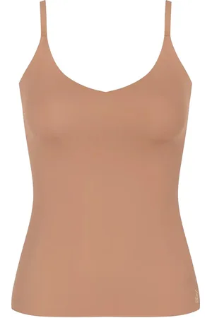 Sloggi Women ZERO Feel 2.0 Spaghetti Top (1-pack) - dames singlet - lichtbruin