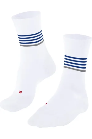 Falke RU4 Reflect Hardloopsokken anti blaren, gemiddelde padding katoen sportsokken heren wit - Maat 44-45