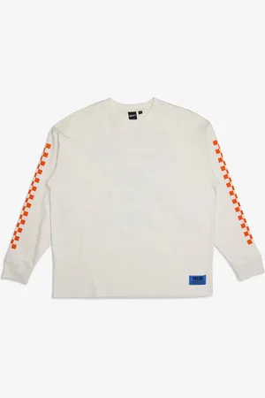 Deus Ex Machina Deus - TUNE UP LS TEE - Vintage white - Maat L