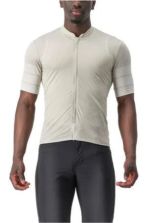 Castelli Unlimited Terra Korte Mouw Wielertrui Grijs M Man