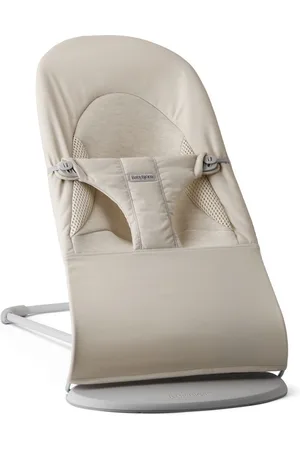 BABYBJÖRN Wipstoel Balance Soft - Geweven-Jersey - Tri-Fabric - Lichtbeige - Ergonomisch - Verstelbaar - Inklapbaar