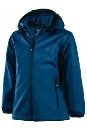 Color Kids Blauwe (Estate Blue) softshell oudoorjas van 116