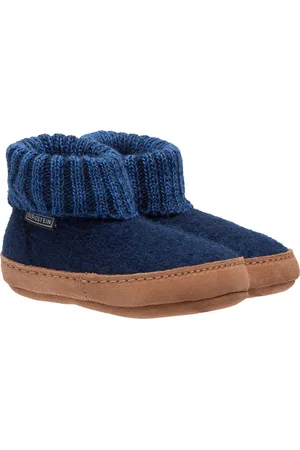 Bergstein Cozy Lux Sloffen Unisex Junior - Dark Blue - Maat 25