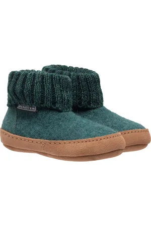 Bergstein Cozy Lux Sloffen Unisex Junior - Seagreen - Maat 37