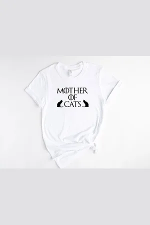 Bella + Canvas Lykke Mother of Cats T-shirt| Kattenliefhebber| Cat mom t-shirt| Maat L