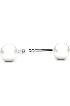 ARLIZI 2305 Oorbellen wit zoetwaterparel oorsteker 4mm - sterling