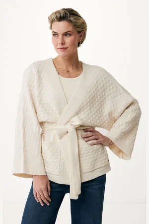 Mexx Vest Kimono Crème Dames - Maat L