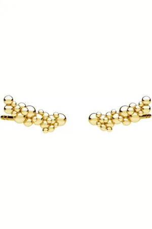 ARLIZI 2302 Oorbellen bubbels oorklimmers - verguld - 11 mm