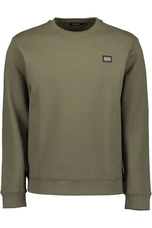 Blue Seven Heren - Trui 370169 army sweatstof maat L