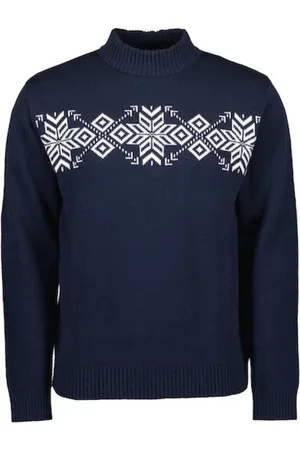 Blue Seven Heren - Trui 376463 navy print maat L