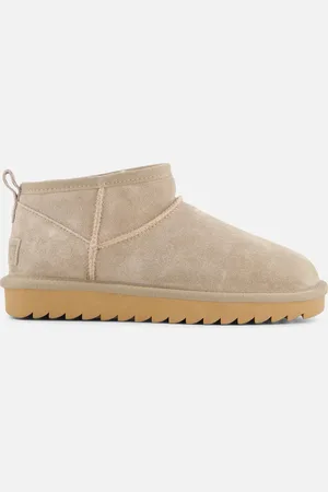 Colors of California Enkellaarsjes taupe Suede - Dames - Maat 37