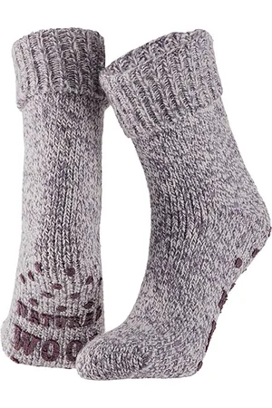 Apollo Wollen sokken dames | Huissokken dames | | Maat 39/42 | Huissok met anti slip | Fluffy sokken | Slofsokken | Huissokken | Anti slip sokken | Warme sokken | Winter sokken |
